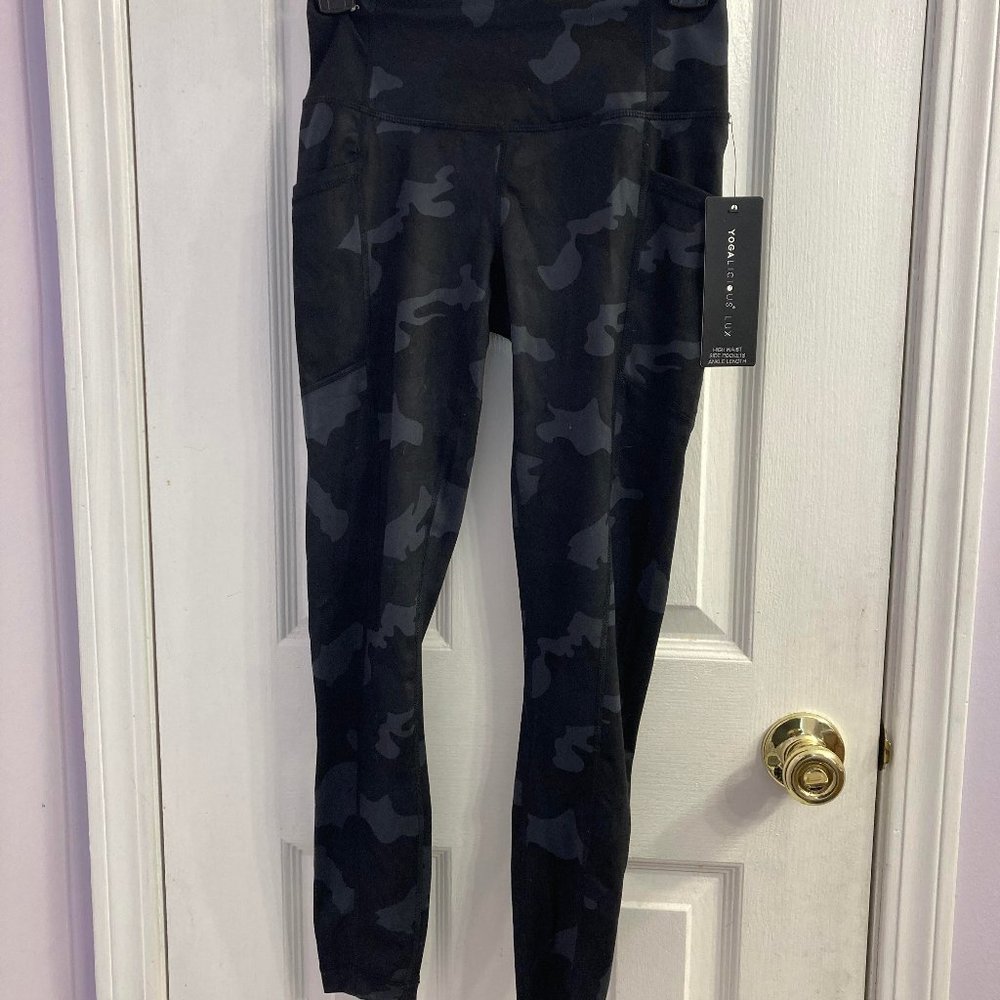 Yogalicious Womens Camo High Waist Ankle Leggings - Picture 1 of 3